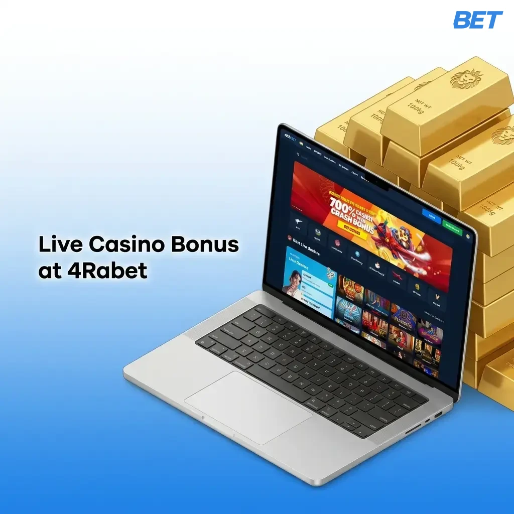 4Rabet live casino welcome bonus up to 20,000 INR for new Indian players with 700% on first deposit